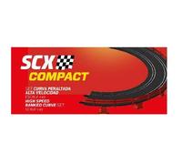 Scalextric 1:43 Scale Compact Race Track Accessories and Extensions (Set Peralted Curve)