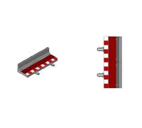 Scalextric Straight Fence Edge 1:32 180 Mm Silver Kids