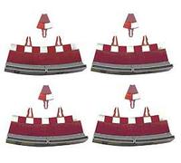 Scalextric Interior Edge + Outer Edge Inner Curve R1 (4 + 4) Red Kids