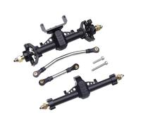 SCX24 Plastic Front Rear Axle Set Complete with Servo Mount for 1/24 RC Crawler Axial SCX24 Gladiator Bronco C10 Upgrade Parts