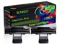 SCX4521 Compatible for Samsung Toner Cartridges with Chip ML-2010 ML-2010L ML-2010P ML-2010PR ML-2010R ML-2010 Printers (2-Pack Black)