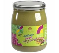 Scyavuru Pistachio Cream with Kadayif - Inspired by Dubai Chocolate Trend, Crunchy Pistachio Spread, Made in Italy, 600g Jar