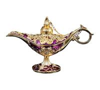 scyca Arabic Lamp, Oil Lamp | Vintage Legend Lamp Wishing Light,Engraving Pattern Wishing Lamp Aromatherapy Pot for Party/Halloween/Birthday