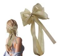 scyca Big Hair Bows for Women,Hair Bows with Ribbon - Bow Barrettes for Fashion Girls ,Hair Clip with Bows and Accessories for the Long Tail for Dating,