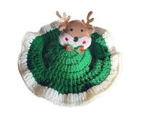 scyca Christmas Hat for Cats, Christmas Hat for Pets | Puppy Headwear Photography Props - Cosplay Hat with Elk for Kittens Wool Knitting Pet Headwear