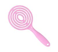 scyca Curly Hair Comb,Round Paddle Vented Detangling Brush | Wet and Dry Hair Brush Air Massage Comb, Breathable Long Hair Styling Comb for Straight, Curly and Wet Hair