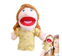 scyca Family Plush Hand Puppet, Preschool Family Puppet - Plush Puppet for Telling Stories, Interactive Theatre Shows Puppets and Puppets Toy with Moving Mouth