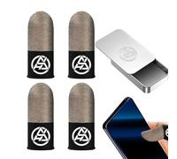 scyca Finger Sleeve - Breathable Finger Sleeves for Mobile Games | Glow in the Dark Thumb Sleeves, Anti Sweat Seamless Finger Sleeves for