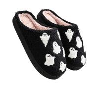 scyca Halloween Slippers Funny Slippers - Soft Warm Cartoon Ghost Slippers - Winter Home Accessories Casual Non-Slip Shoes for the, 36 37, 5 UK