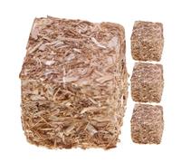scyca Hay Stacks for Decoration, Straw Bullets - 4 Fake Straw Hay Stacks | Hayrick Miniature, Dollhouse Decorations, Hay Blocks for Autumn Harvest Table House
