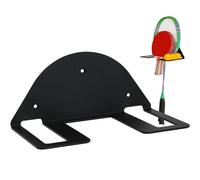 scyca Pong Racket Stand | Wall Mounted Metal Table Tennis Bat Holder Pong Racket Stand Organiser for Table Tennis Accessories | Holds 4 Bats and 6 Balls