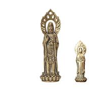 scyca Quan Yin Statues,Guan Yin Statue - Desktop Decorative Sculpture,2.4 Inch Avalokiteshvara Buddha Figures for Shelf Decoration, Chinese Statue