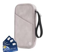 scyca RFID Wallets for Women, RFID Wallet for Men - Wallet with Card Holder Multifunctional Card Wallet for Women, Card Wallet for Men Wallets for Credit Cards, light grey, Consulte la descripción