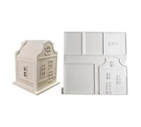 scyca Silicone Mold House,Mold Houses | Molds for Home Decoration | House Mold, Home Resin Casting Mold, Cement Clay Plaster Silicone Mold