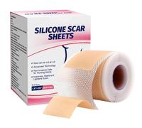 scyca Silicone Scar Sheet | Reusable Silicone Gel Scar Tape Invisible Scar Removal Tape Easy-Tear Skin Scar Beauty Strips | for Surgical Scars, Burn, Scratch Scars
