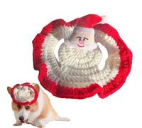 scyca Small Dog Christmas Hat, Dog Christmas Hat - Puppy Headgear Photography Props, Cosplay Hat with Elk for Kittens Wool Knitting Pet Headgear Photography