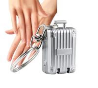 scyca Thick Nail Clippers, Folding Nail Clippers - Small Suitcase Shaped Key Chain - Toenail Clipper Tool for Camping, Travel, School
