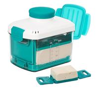 scyca Tofus Press Kit | Portable Vegan Bean Curd Presser Homemade Tofus Press Tool Adjustable Tofus Maker with Water Drainer, Easily Remove Water from Tofus, Maintain The Shape of Bean Curd