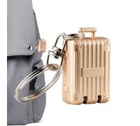 scyca Travel Nail Clipper, Nail Cutter - Nail Clippers Keychain Shaped Small Suitcase, Toenail Cutting Tool for Camping, Travel, School