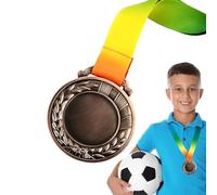 scyca Winner Medals, Prize Medals, Wheat Ear Medals | Winner Medals, Wheat Ear Medals, Gold, Silver, Bronze, with Neck Strap, for Party Decoration and