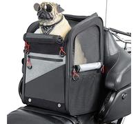 SCYDIT Motorcycle Dog Carrier for Yamaha NMAX 155 MotoGP Edition 2022 Back Seat Vehicle-Mounted Pet Carrier Portable Travel Bag Cat Carrier Bag