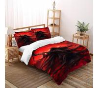 Scythe Cloak Bedding Set 3D Design Scary MythicBeingRedSky Duvet Cover Set Microfiber Quilt Cover Suitable for Family,couple,children Pillowcase Super King（260x220cm）