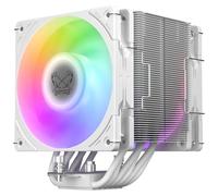 Scythe Mugen 6 CPU Air Cooler, Intel LGA1700, LGA1151, AMD AM5/AM4/Ryzen 120 mm, Single Tower, Aluminium Top Cover (Mugen 6 White ARGB)