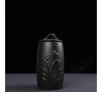 SCZMBLTLNV Cremation Urn Pet Black And White Funeral Ashes Jar Urn For Cremation Pet Ashes Holder Ceramic Keepsake Ashes Urns Casket Seal Storage Jar(2)