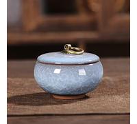 SCZMBLTLNV Cremation Urn Pet Ceramics Ash Urn Sealed Cremation Funeral Ashes Keepsake Small Animals Pet Dog Cat Memorial Suitable Home Fireplaces Burial 23871(C,S)