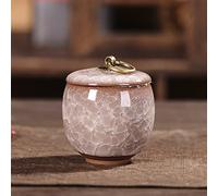 SCZMBLTLNV Cremation Urn Pet Ceramics Ash Urn Sealed Cremation Funeral Ashes Keepsake Small Animals Pet Dog Cat Memorial Suitable Home Fireplaces Burial 23871(G,M)