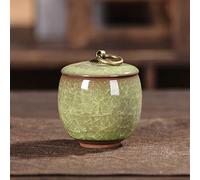 SCZMBLTLNV Cremation Urn Pet Ceramics Ash Urn Sealed Cremation Funeral Ashes Keepsake Small Animals Pet Dog Cat Memorial Suitable Home Fireplaces Burial 23871(D,M)