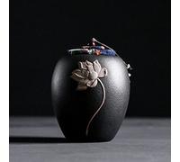 SCZMBLTLNV Cremation Urn Pet For Dogs Cats Ashes Keepsake Memorial Box Funeral Set Burial Urns For Cremated Remains Ash Vial Adult Funeral Urn Pet Cat And Dog Urn 26002(Black)