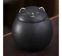 SCZMBLTLNV Cremation Urn Pet For Dogs Cats Ashes Keepsake Memorial Box Funeral Set Burial Urns For Cremated Remains Ash Vial Adult Funeral Urn Pet Cat And Dog Urn 27015(Black)