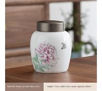 SCZMBLTLNV Cremation Urn Pet Funeral Cremation Urns For A Small Of Pet Ashes And Memorial Hand Painted Ceramics Sealed Jar Burial Urns At Home(2)