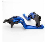 SCZMBLTLNV for Ducati Hypermotard 821 for HYPERSTRADA 2013 2014 2015 CNC 3D Snake Aluminum Motorcycle Accessories Adjustable Brake Clutch Levers Brake(Blue-150mm)