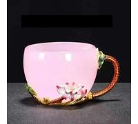 SCZMBLTLNV Teapots Jade Tea Cup High Grade Enamel Color White Porcelain Teacup Coloured Glaze with Handle Master Kung Fu Set Porcelain Tea Set Portable Tea Set(D)