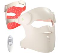 SCZND LED Face Mask Clinical-grade, Cordless Red Light Therapy Masks with 9 Light Modes, Rechargeable Infrared Light Silicone Mask for Acne Anti Aging Skin Care Professional with Adjustable Straps