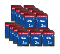 SD Card 2GB, 20-Pack UHS-I Class 4 MLC Flash Memory Card, High-Speed Secure Digital Cards for Cameras, DSLR, Action Cams - Reliable Storage