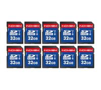 SD Card 32GB, 10-Pack UHS-I Class 10 MLC Flash Memory Card, High-Speed Secure Digital Cards for Cameras, Trail Camera DSLR, Action Cams - Reliable Storage