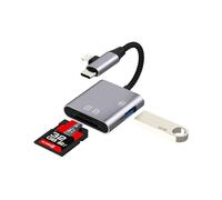 SD Card for Reader for IPhone Adapter Lightning USB(3in2)Camera Accessorie Phone Memory Digital for Apple for IPad Pro Mini Air Macbook Transfer Type C C C Hub Flash Drive Computer TF Photo Cable Dual