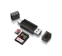 Sd Card Reader 2-in-1, USB 3.0 USB C Dual Slot Memory Card Reader for Digital Camera SD Card Viewer for Google SDXC, SDHC, SD, MMC, RS-MMC, Micro SDXC, Micro SD, Micro SDHC Card, and UHS-I Cards