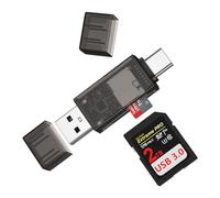 SD Card Reader, Dual Slots Memory Card Reader USB Type C to Micro SD Card Adapter for Google Pixel 10Pro XL/9Pro, Laptop, PC, Samsung S25 Ultra/S24+, High Speed Micro SD Card Reader for SD, SDHC, SDXC