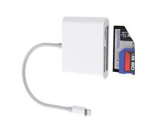 SD Card Reader for iPhone 14 13 Pro Max for Apple for iPad Digital Camera Adapter Memory Stick Data Transfer Micro SD Lightning Cable Compact CF Converter Photo Connection External Fast Multi Adaptor