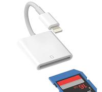SD Card Reader for iPhone Lightning to Camera Memory Accessories Compatible with iPad2020 2019 2021 13 12 11 Pro Max X XS XR 8 7 6 S Plus Se Air Photo Adaptador Viewer Adapter for Apple MFI Certified