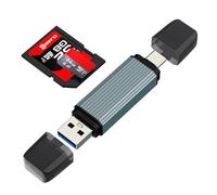 SD Card Reader USB Adapter Micro SD TF USB C Memory Stick for iPhone 17 16 15 Pro Max Digital Camera Multi Data Transfer Converter Laptop for iPad for Apple Compatible with Samsung S26 PC Flash Drive