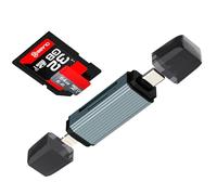 SD Card Reader USB C Adapter for iPhone 17 16 15 14 Pro Max Compatible with Samsung S26 Flash Memory Stick Digital Camera Micro SD TF Lightning Transfer Picture Slot Compact Portable External Storage