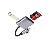 SD Card Reader USB C Adapter OTG 3.0 for iPhone 17 16 15 14 13 Pro Max for iPad for Apple Compatible with Samsung Galaxy S26 Digital Camera Memory Stick Micro SD TF Lightning Transfer Photos PC Dongle