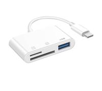 SD Card Reader, USB C to SD Card Reader for iPhone 15/iPad/Mac/Laptop, 3 in 1 Type C Memory Card Adapter for iMac, iPad Pro/Air/Mini, MacBook Pro/Air, Galaxy, MicroSD/SD