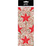 SD Christmas Star Red Printed Tissue Paper x 4 Sheets 50 x 70 cm