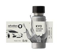 SD COLORS CHROME SILVER KY0 New Touch Up Paint 15 ML REPAIR SCRATCH CHIP BRUSH COLOR CODE KY0 CHROME SILVER (JUST PAINT)